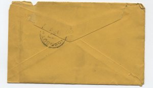 1893 Tustin City CA 2ct small banknote cover fancy star cancel [H.2986] 