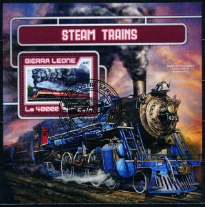 Sierra Leone Steam Trains 2017 Souvenir Sheet CTO