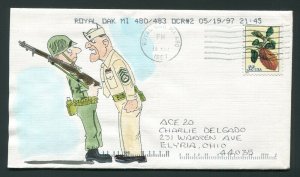 1997 ACE Cover with Soldiers - Royal Oak, Michigan to Elyria, Ohio