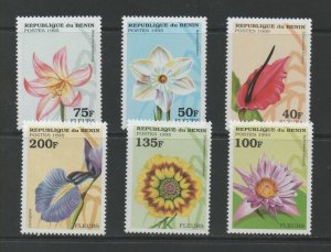 Thematic Stamps Flowers - BENIN 1995 FLOWERS 6v 1327/32 mint