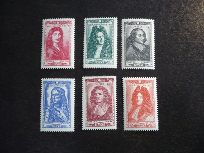 Stamps - France - Scott# B179-B184 - Mint Hinged Set of 6 Stamps