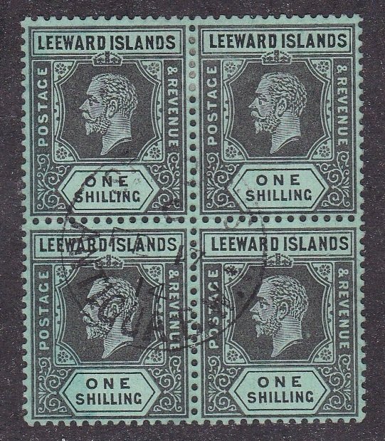 Leeward Islands 76 Block of 4, Used