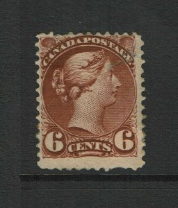 Canada SC# 39, Mint Hinged, lg Hinge/Page Remnants, repaired top/side tear - S11