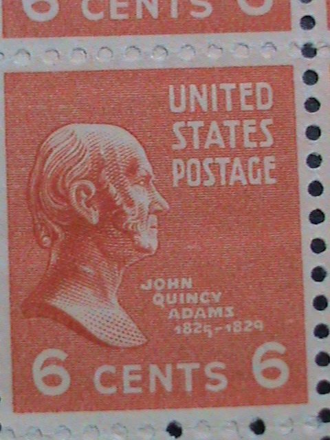 ​UNITED STATES-1938-SC#811 JOHN Q. ADAMS MNH PLATE BLOCK OF 4 VF 80 YEARS OLD