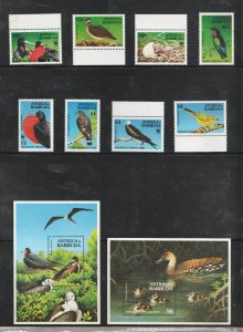 1994 Antigua & Barbuda Sc# 1847-56 - Indigenous Birds. MNH set. Cv$20.25