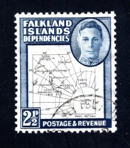 Falkland Islands Dependencies SC #1L13   VF, Used, CV $4.25 ..... 1930191