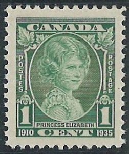 Scott: 211 Canada - Silver Jubilee - Princess Elizabeth - MNH