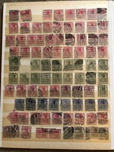 GERMANY; 1905-20s fine used Germania ACCUMULATION 100s Many fine POSTMARKS