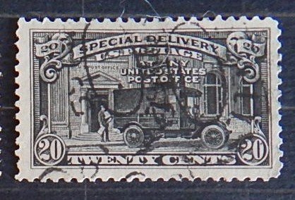 USA, 1925, New Value and Post Office Truck, SC #E14