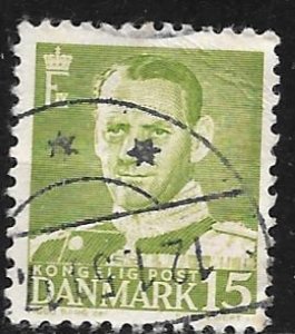 Denmark 306: 15o Frederik IX, used, F-VF