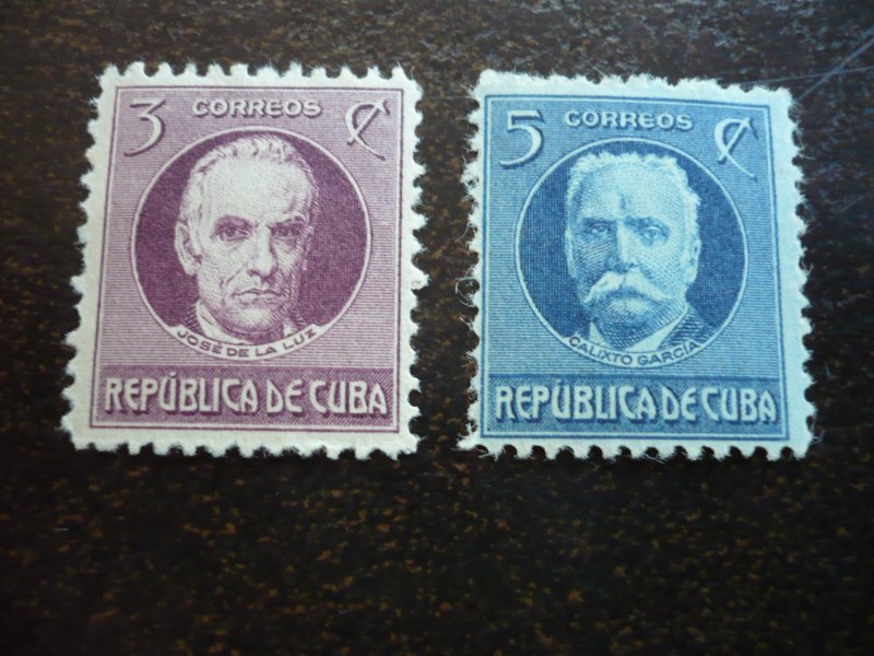 Stamps - Cuba - Scott# 264-265,267-273 - Mint Hinged Partial Set of 9 Stamps