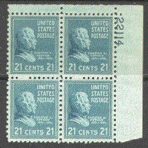 826 Very Fine MNH Plt/4 Y0051