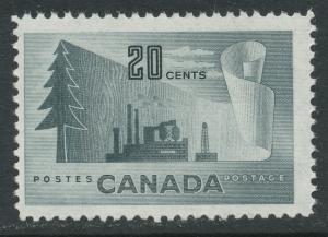 Canada #316 mint, Paper Production
