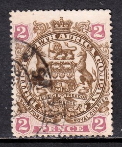Rhodesia - Scott #52 - Used - Pressed horizontal crease - SCV $4.25