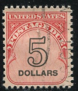 J101   $5  Postage Due  Used