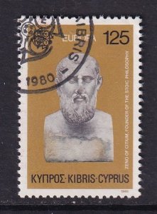 Cyprus  #534   used  1980  Europa   125m