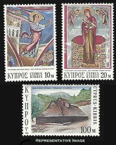 Cyprus Scott 409-411 Mint never hinged.