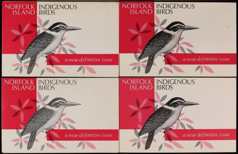 Norfolk Island 1970 Bird set in Post Office presentation booklet. (4). MNH **