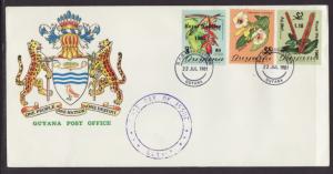 Guyana 331-333 Royal Wedding U/A FDC