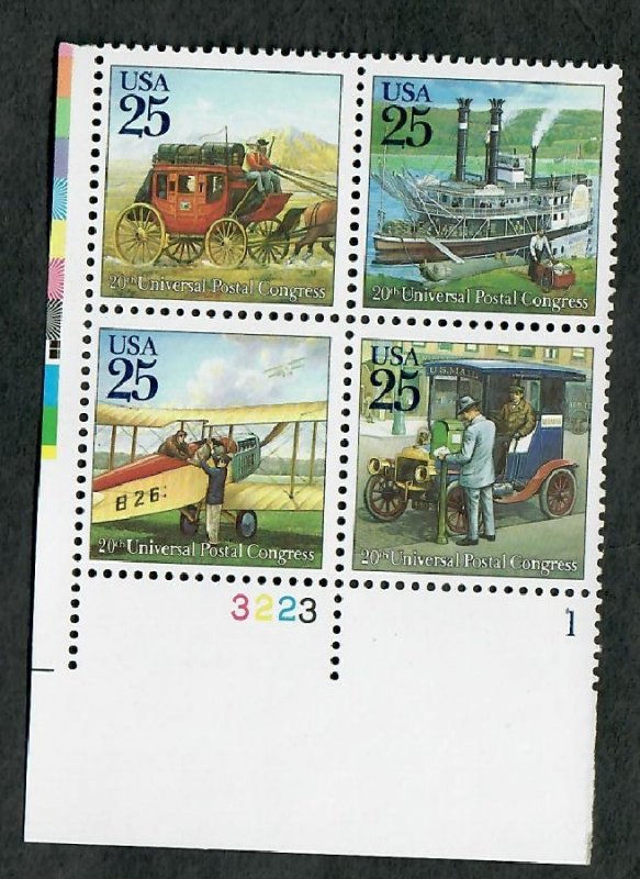 2434 - 2437 Traditional Mail Delivery MNH Plate block - LL