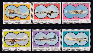 Mozambique C39-C44 Airplanes MNH VF