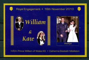 Penrhyn 2011 MNH Royal Engagement 1v Special M/S Prince William Kate Stamps