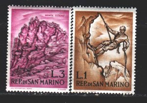 San Marino. 1962. 729-31 from the series. Mountain climbing, mountains. MNH.