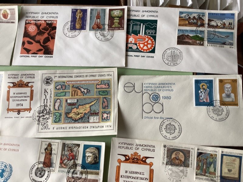 Cyprus first day covers 16 items Ref A1918