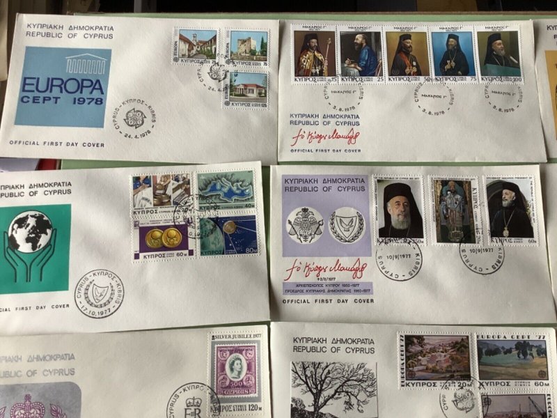 Cyprus first day covers 16 items Ref A1907