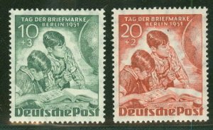 GERMANY BERLIN #9NB6-7 Complete set, og, NH, VF, Scott $40.00