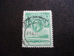 Stamps - Basutoland - Scott# 1 - Used Part Set of 1 Stamp