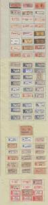 WORLDWIDE 1900-80 SUPERBE COLLECTION OF 466 REGISTRATION LABELS PERF/IMPERF RARE 