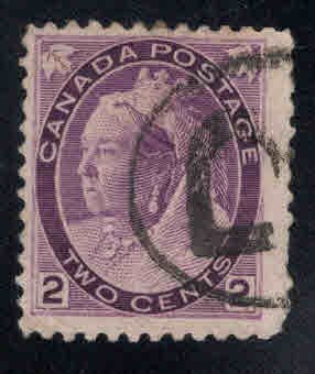 Canada Used Scott 76 Used Victoria stamp