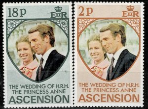 ASCENSION ISLAND 1973 ROYAL WEDDING MNH