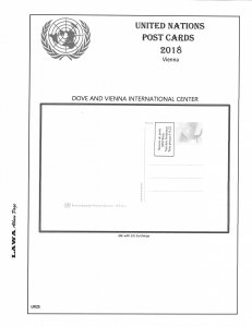 2018 UNITED NATIONS  ISSUES SUPPLEMENT – LAWA Album Pages