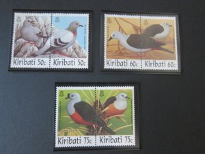 Kiribati 1997 Sc 706a-710a Bird set MNH