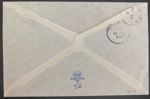 1932 Limassol Cyprus First Flight Airmail Cover FFC To Haifa Palestine