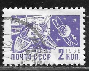 Russia 3258: 2k Space Probe Luna-9 and Moon, CTO, VF