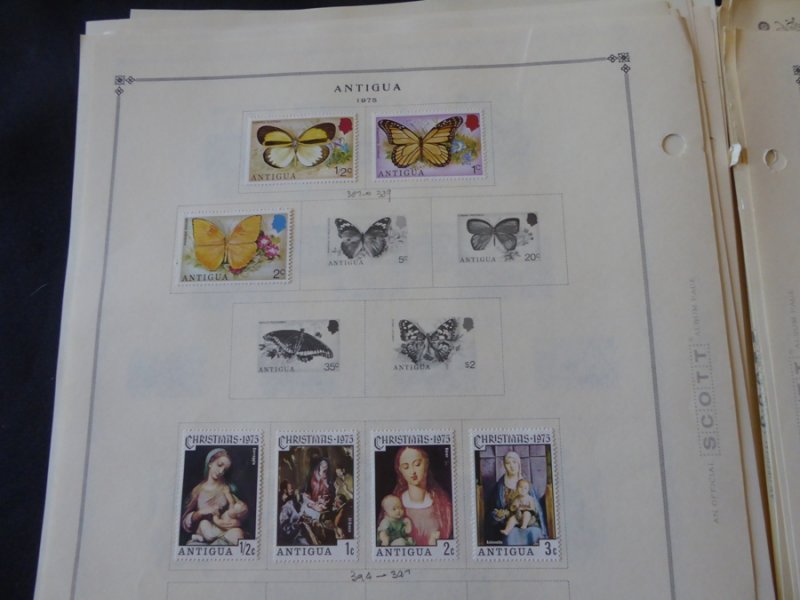 Antigua 1921-1985 Stamp Collection on Scott International Pages