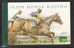 Ireland 1003b, 1004a, 1005a-1005b Booket Panes Empty Booklet U  Horse Racing