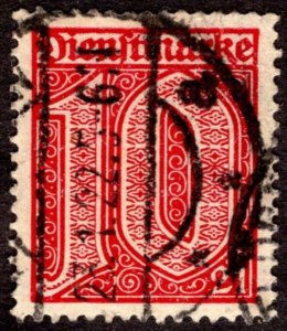 1920, Germany 10pf, Used, Sc O10