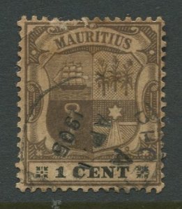 STAMP STATION PERTH Mauritius #92 Coat of Arms Used Wmk 2 - 1895-1904