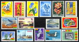 Ghana Sc# 286-300 MNH 1967 Definitives