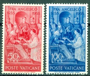 Vatican Sc# 195-196 MNH 1955 Fra Angelico