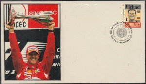 CANADA # 2996.9 - FORMULA 1 SCHUMACHER  POSTAGE STAMP on FIRST DAY COVER #9