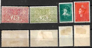 NETHERLANDS 4 OLD STAMPS MH