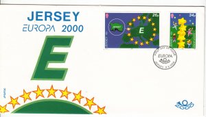 Jersey 2000 Europa on FDC