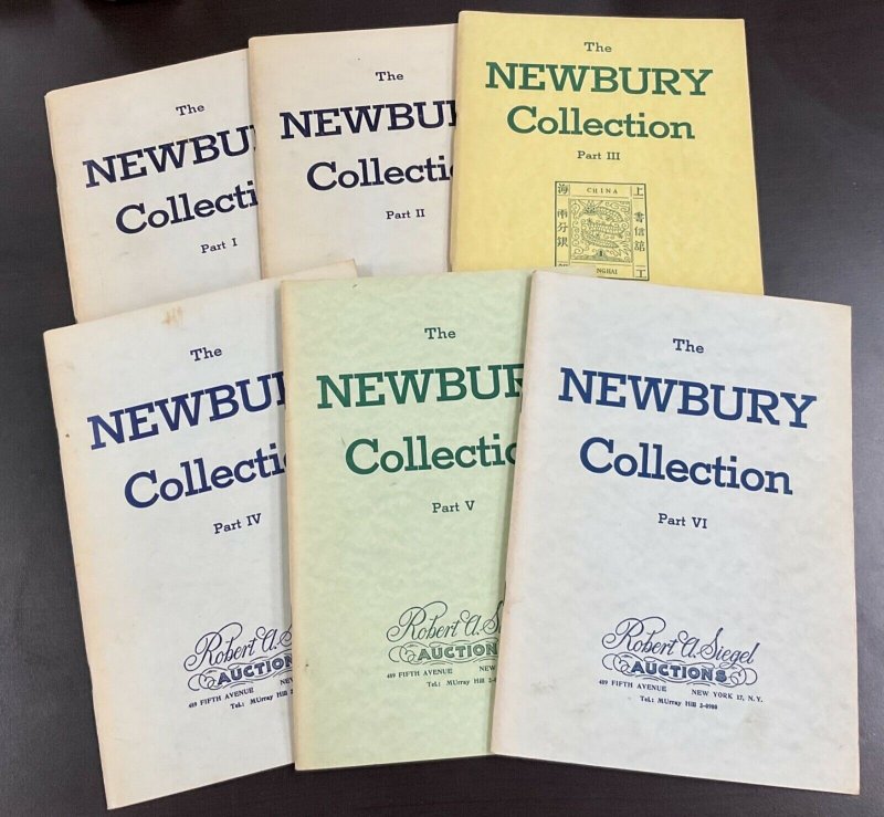 Robert A. Siegel Auctions of the Newbury Collection 1961-63 Part I - VI