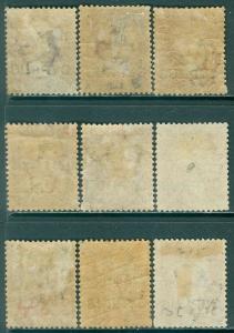 CYPRUS : 1881. SG #9 Nice group of all Mint Incl PL 215(7x), 218 & Scarce PL 205