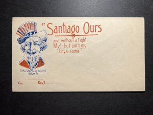 Mint USA Postal Stationery Envelope Patriotic Santiago Ours Uncle Sam